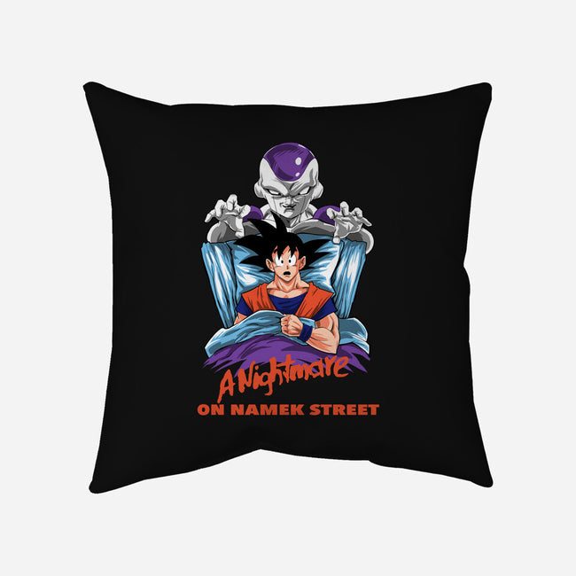 Nightmare On Namek Street-none removable cover w insert throw pillow-zascanauta