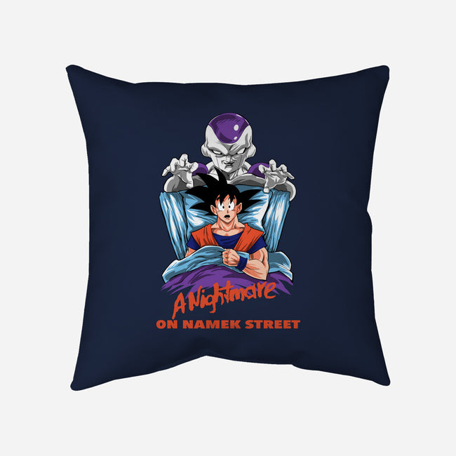 Nightmare On Namek Street-none removable cover w insert throw pillow-zascanauta