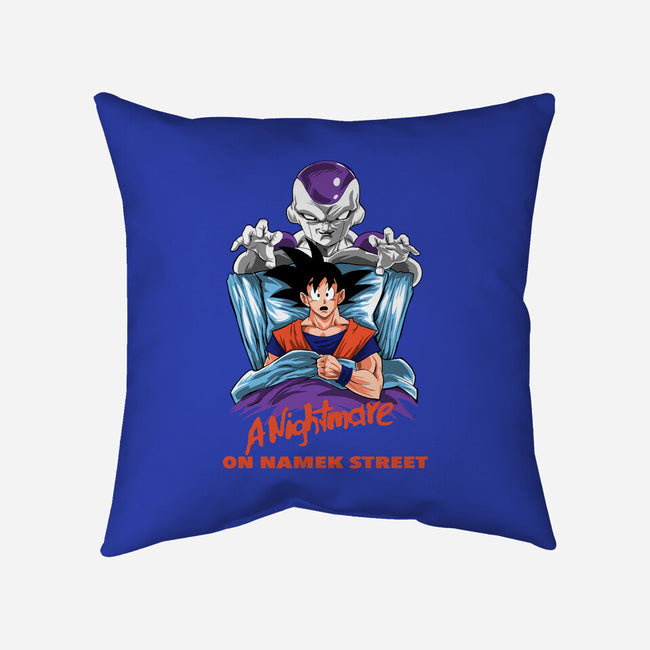 Nightmare On Namek Street-none removable cover w insert throw pillow-zascanauta