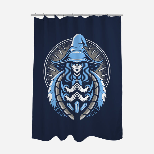 Demigod Witch-none polyester shower curtain-Logozaste