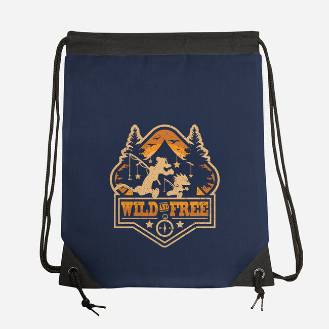 Wild And Free-none drawstring bag-jrberger