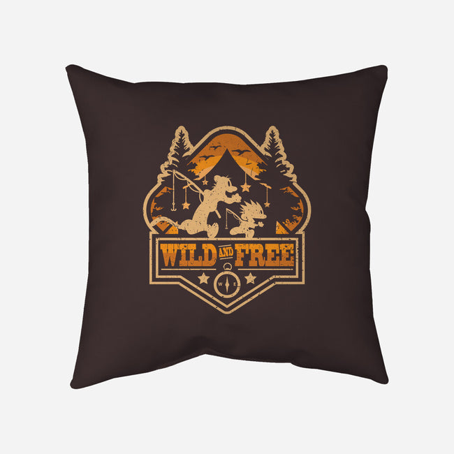 Wild And Free-none removable cover w insert throw pillow-jrberger
