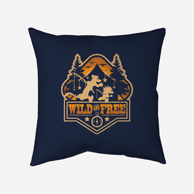 Wild And Free-none removable cover w insert throw pillow-jrberger