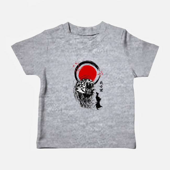 Tiger Warrior-baby basic tee-Faissal Thomas
