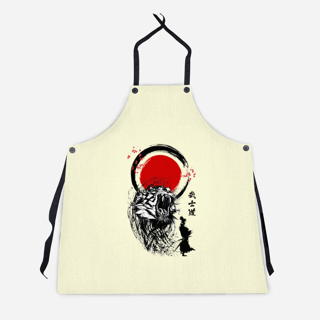 Tiger Warrior-unisex kitchen apron-Faissal Thomas