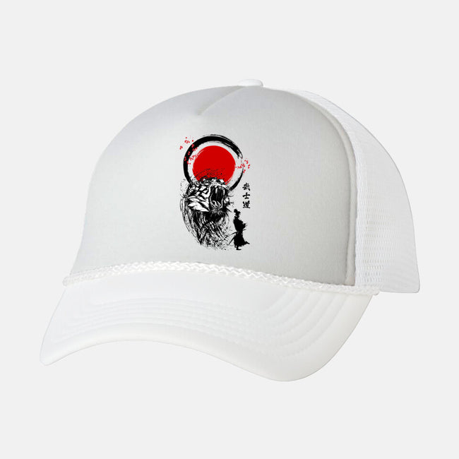 Tiger Warrior-unisex trucker hat-Faissal Thomas