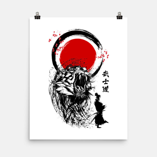 Tiger Warrior-none matte poster-Faissal Thomas