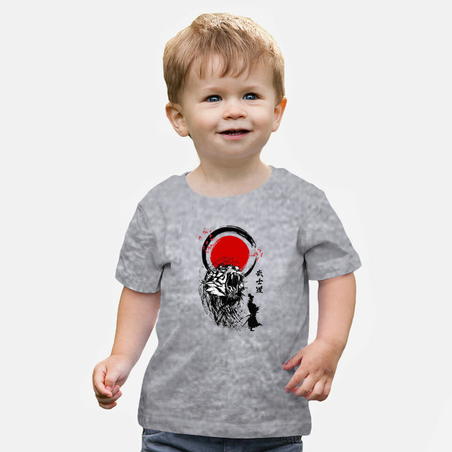 Tiger Warrior-baby basic tee-Faissal Thomas