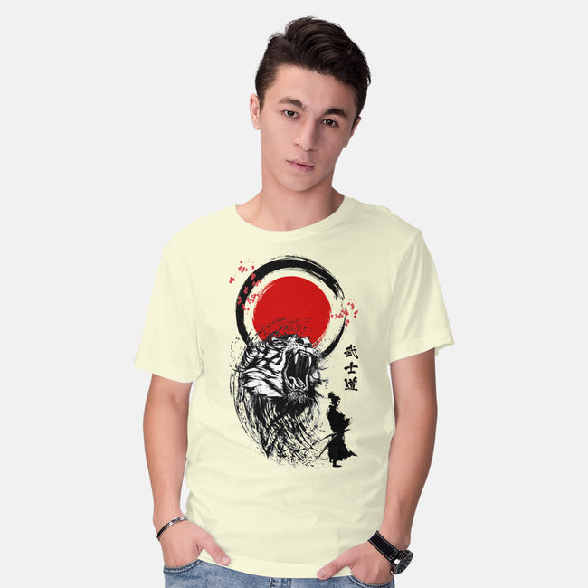 Tiger Warrior-mens basic tee-Faissal Thomas