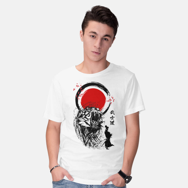 Tiger Warrior-mens basic tee-Faissal Thomas