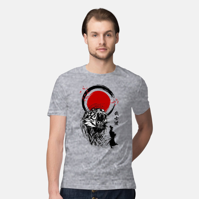 Tiger Warrior-mens premium tee-Faissal Thomas