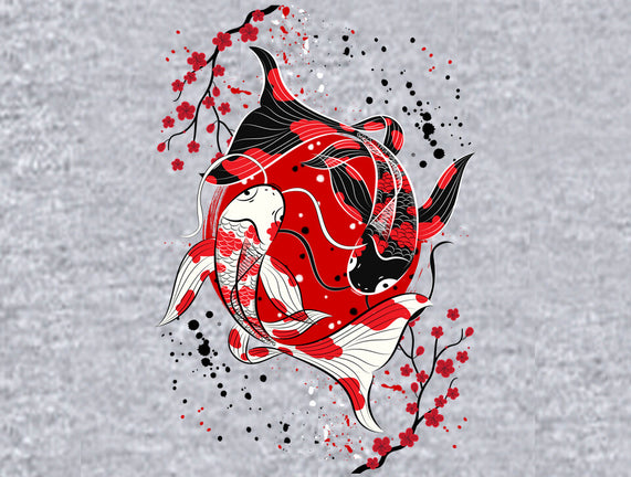 Koi Fish Yin Yang T-Shirt Chinese Koi Carp Fish Shirt-CL – Colamaga