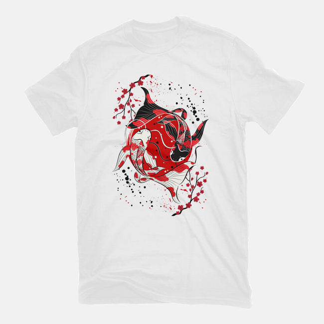 Koi Fish Yin Yang-unisex basic tee-Faissal Thomas