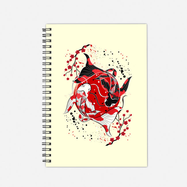 Koi Fish Yin Yang-none dot grid notebook-Faissal Thomas