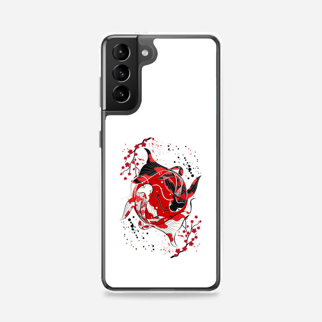 Koi Fish Yin Yang-samsung snap phone case-Faissal Thomas