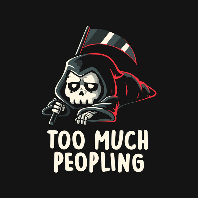 Too Much Peopling-none removable cover w insert throw pillow-koalastudio