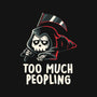 Too Much Peopling-none removable cover w insert throw pillow-koalastudio