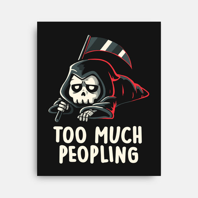Too Much Peopling-none stretched canvas-koalastudio