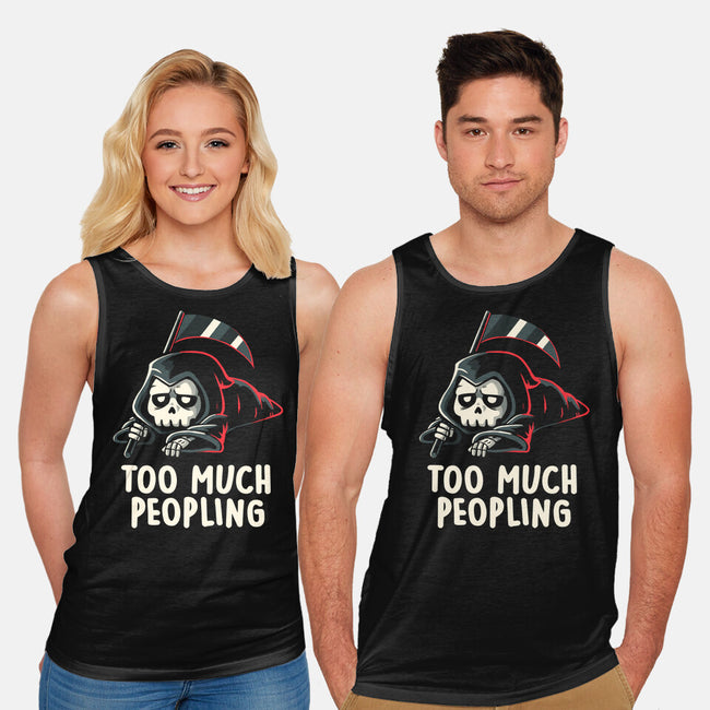 Too Much Peopling-unisex basic tank-koalastudio