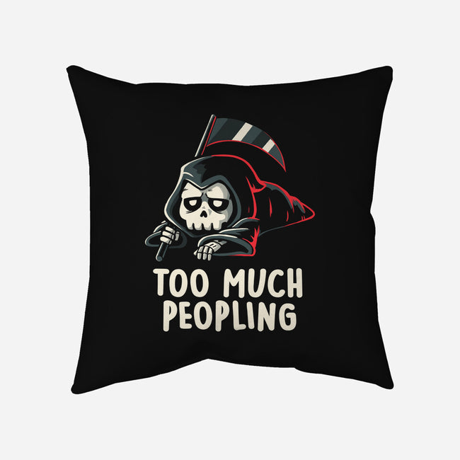 Too Much Peopling-none removable cover w insert throw pillow-koalastudio