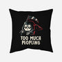 Too Much Peopling-none removable cover throw pillow-koalastudio