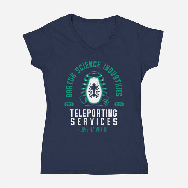 Bartok Science Industries-womens v-neck tee-Nemons