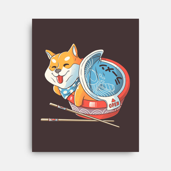 Shiba Ramen-none stretched canvas-tobefonseca