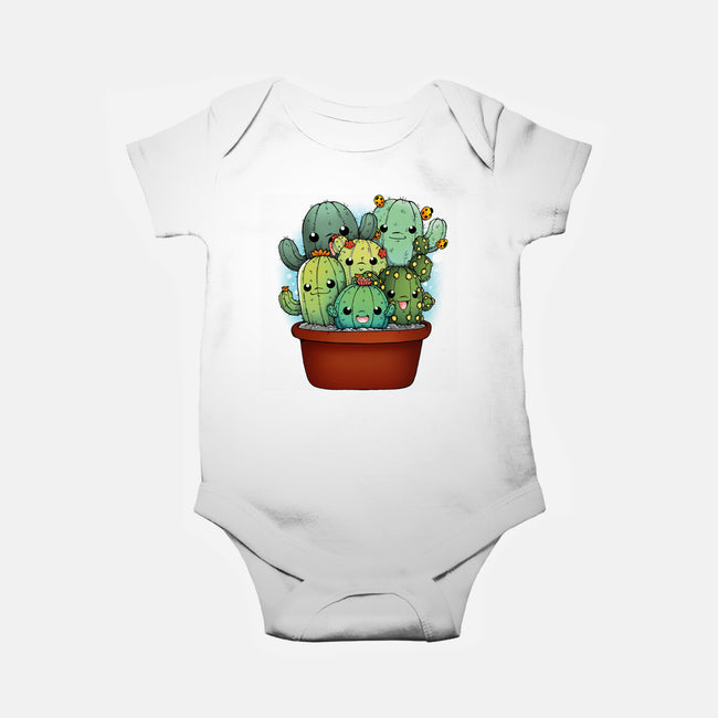Cactus Family-baby basic onesie-Vallina84