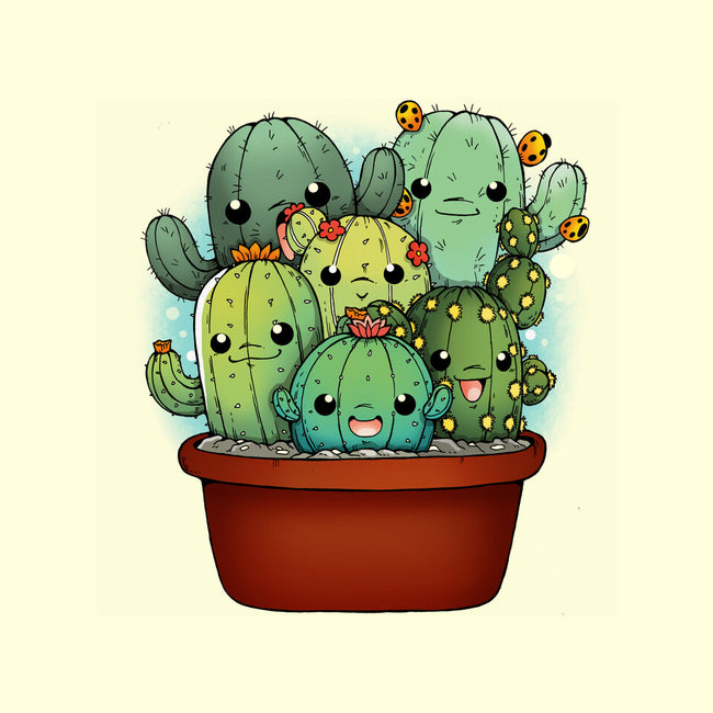 Cactus Family-none removable cover w insert throw pillow-Vallina84