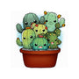 Cactus Family-none removable cover w insert throw pillow-Vallina84