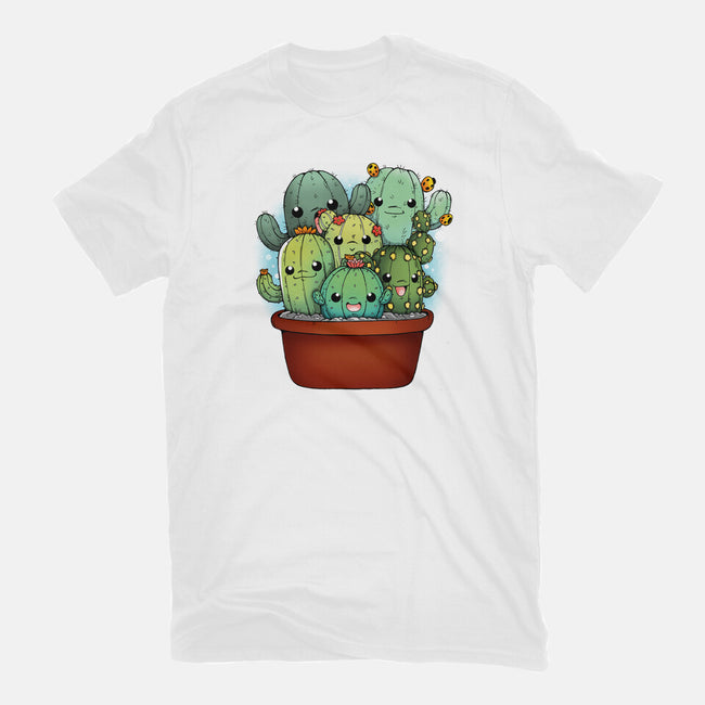 Cactus Family-womens basic tee-Vallina84