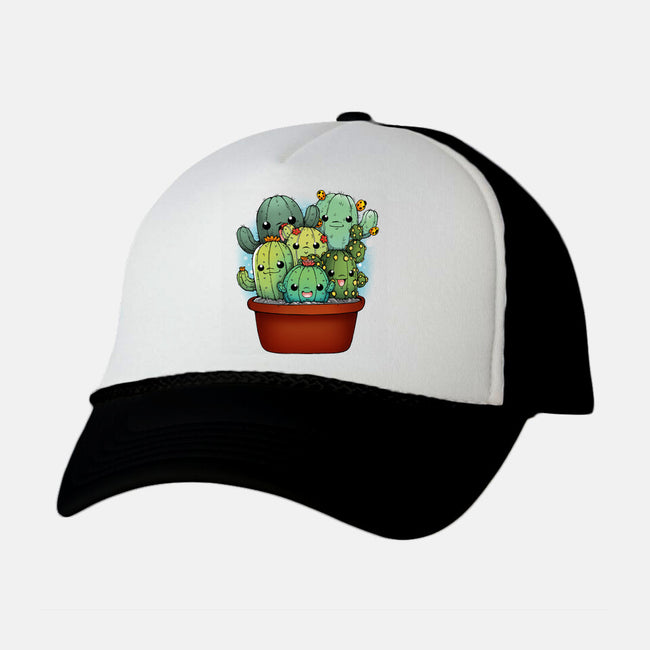 Cactus Family-unisex trucker hat-Vallina84