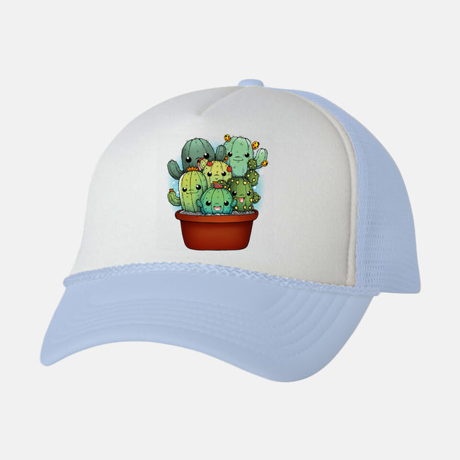 Cactus Family-unisex trucker hat-Vallina84