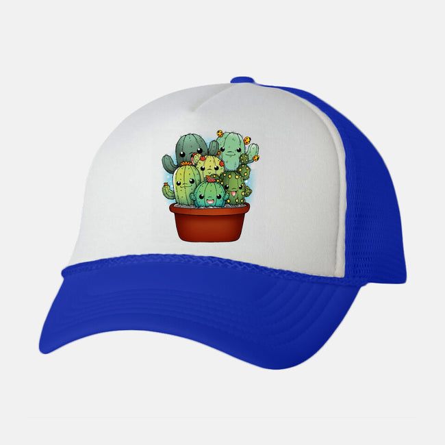 Cactus Family-unisex trucker hat-Vallina84