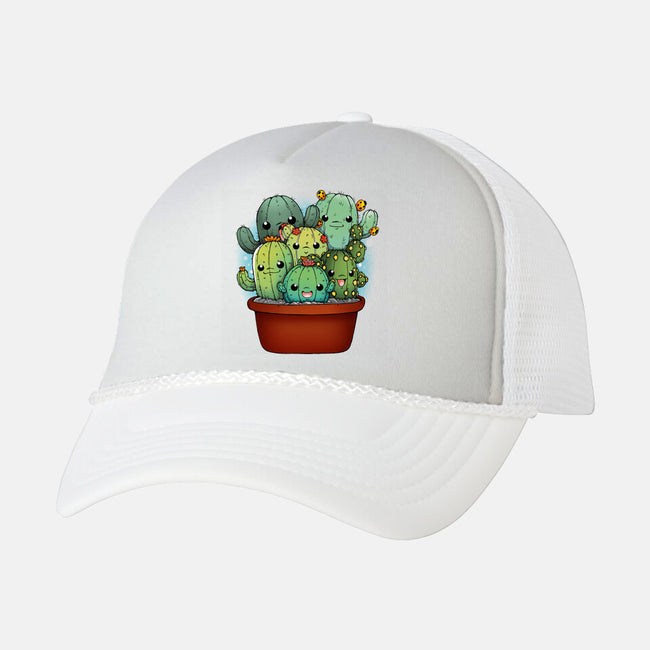 Cactus Family-unisex trucker hat-Vallina84