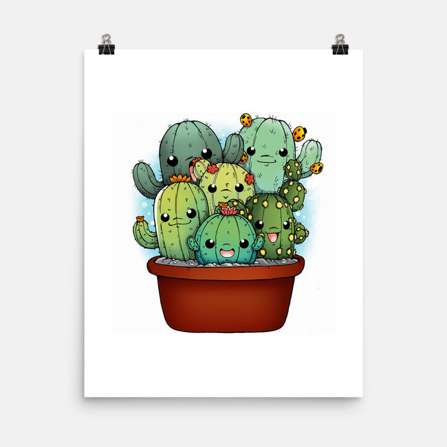 Cactus Family-none matte poster-Vallina84