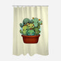 Cactus Family-none polyester shower curtain-Vallina84