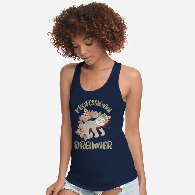 Professional Dreamer-womens racerback tank-emdesign