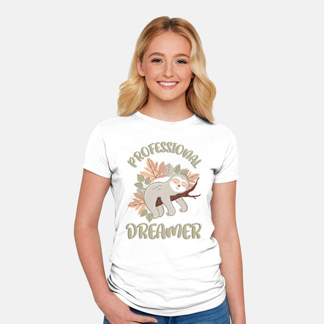 Professional Dreamer-womens fitted tee-emdesign