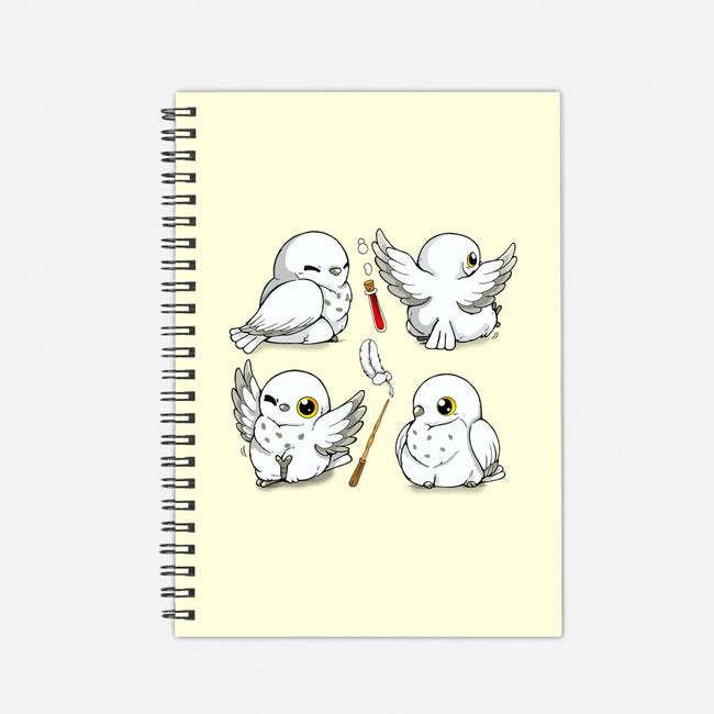 Magical Owls-none dot grid notebook-Vallina84