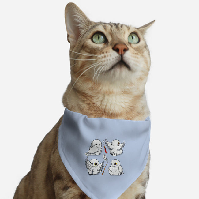 Magical Owls-cat adjustable pet collar-Vallina84