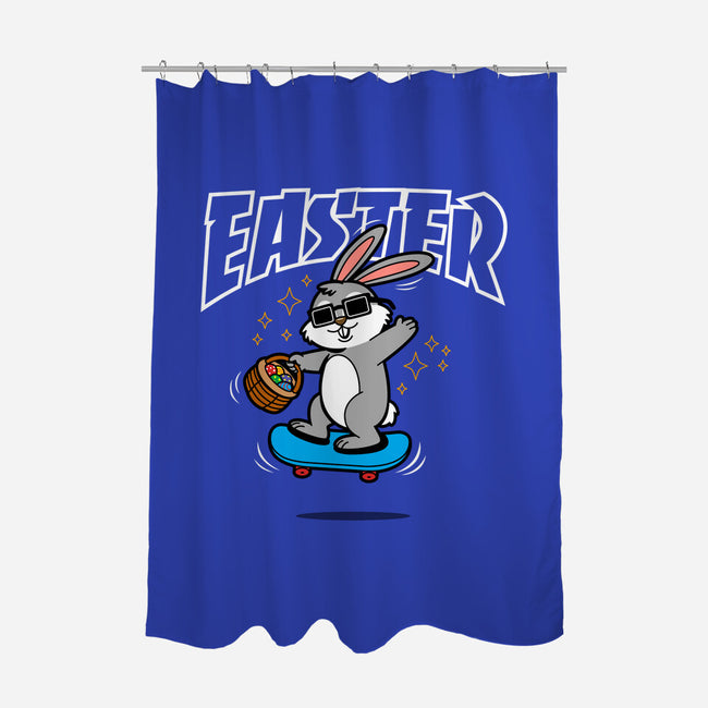 Easter Skater-none polyester shower curtain-Boggs Nicolas