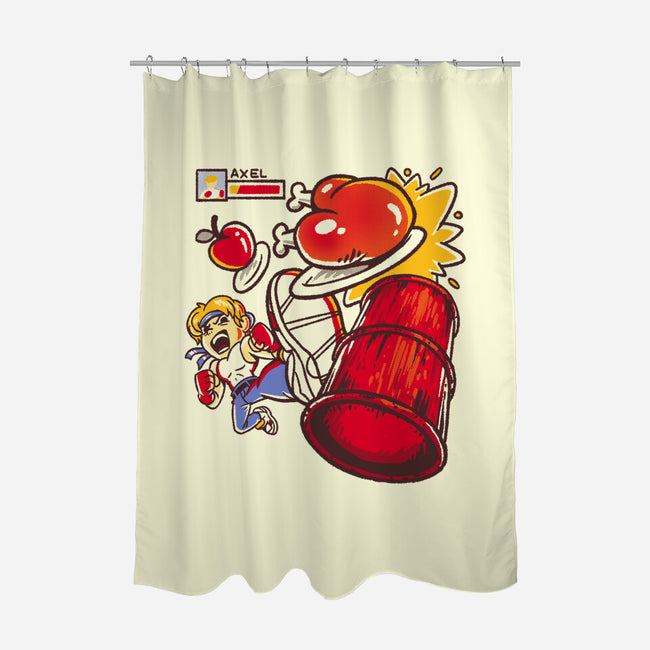 Trash Can Food-none polyester shower curtain-estudiofitas