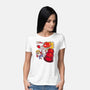 Trash Can Food-womens basic tee-estudiofitas