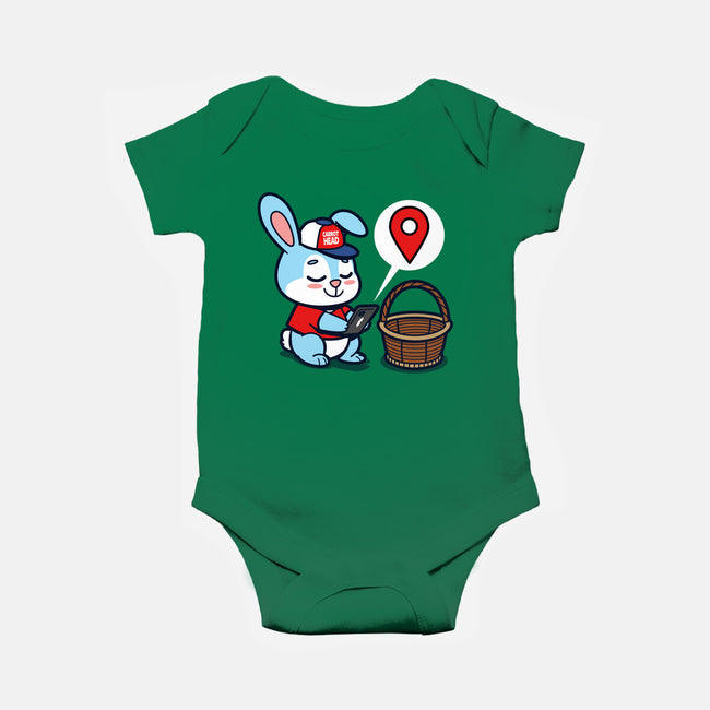 Modern Easter Bunny-baby basic onesie-Boggs Nicolas