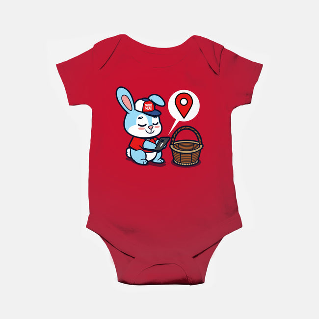 Modern Easter Bunny-baby basic onesie-Boggs Nicolas