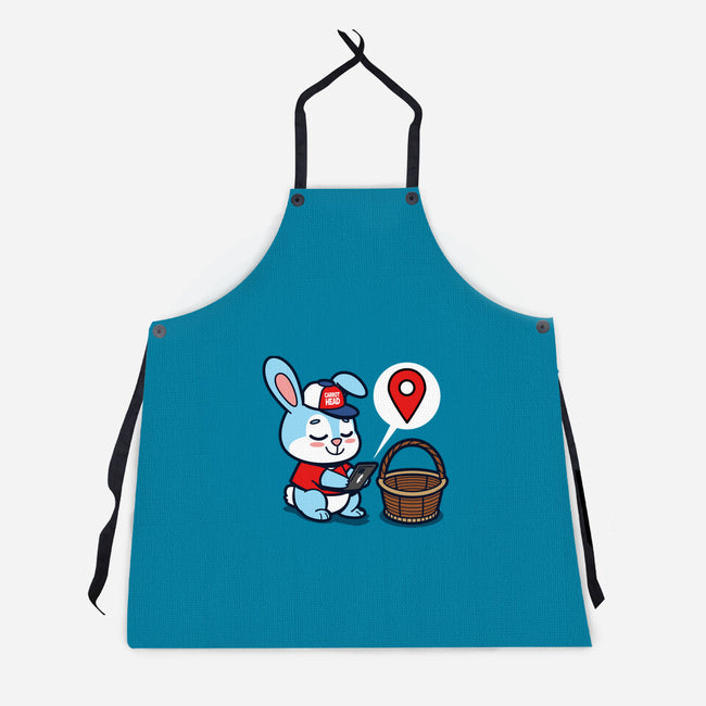 Modern Easter Bunny-unisex kitchen apron-Boggs Nicolas