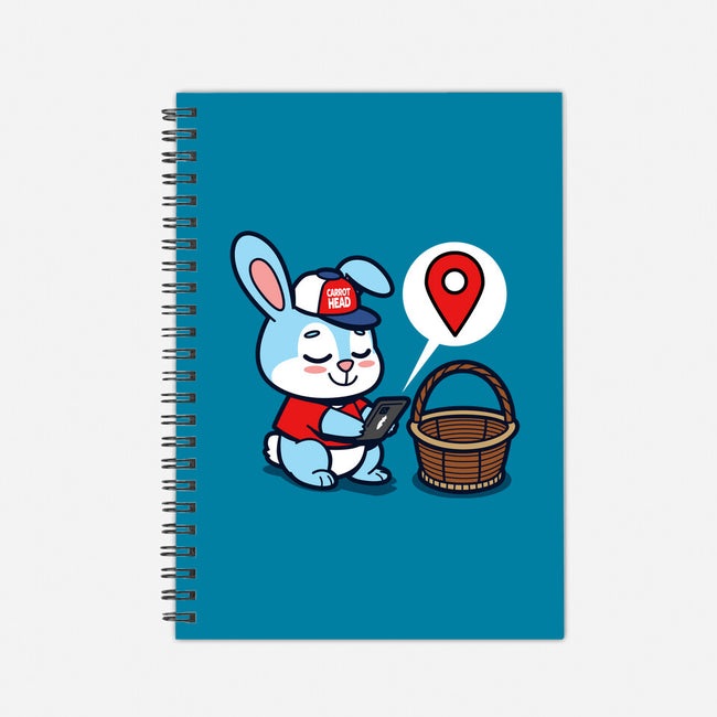 Modern Easter Bunny-none dot grid notebook-Boggs Nicolas
