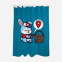 Modern Easter Bunny-none polyester shower curtain-Boggs Nicolas