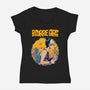 Bizarre Girl-womens v-neck tee-joerawks